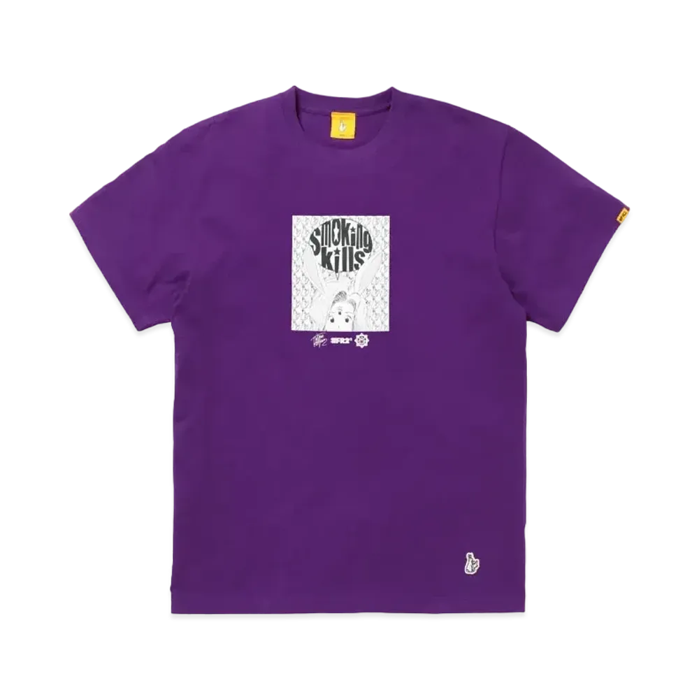 FR2 x Tatsuya Egawa x Shota Nakatsugawa Smoking kills T-shirt "Purple"