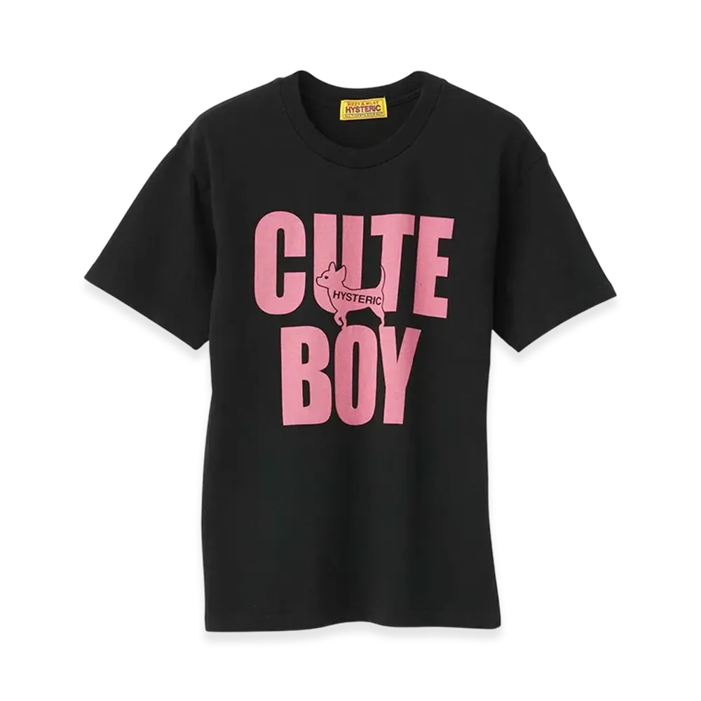 HYSTERIC GLAMOUR Cute Boy Tee "Black"