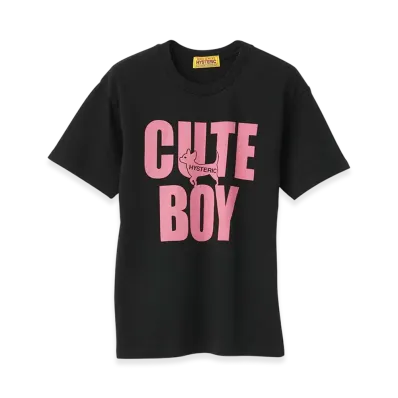 HYSTERIC GLAMOUR Cute Boy Tee "Black"