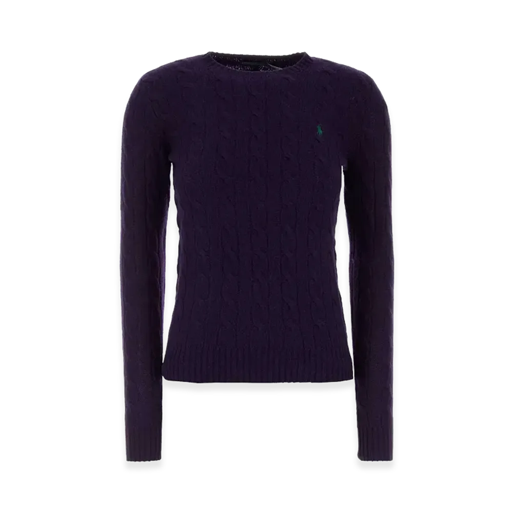 Polo Ralph Lauren Women's Wool Blend Sweater "Purple"