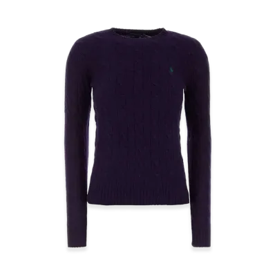 Polo Ralph Lauren Women's Wool Blend Sweater "Purple"