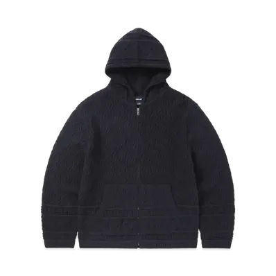 thisisneverthat Cable Knit Zip Hoodie "Navy"