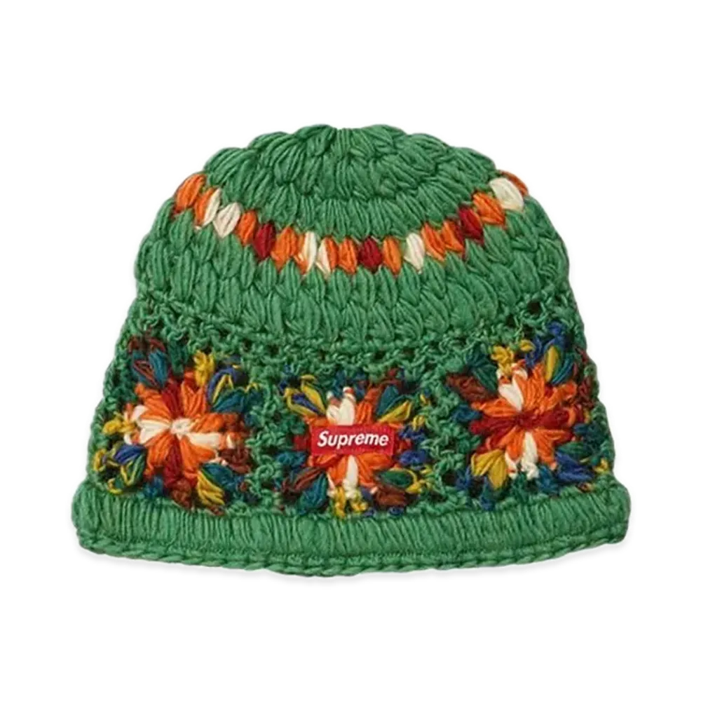 Supreme Crochet Beanie "Green"