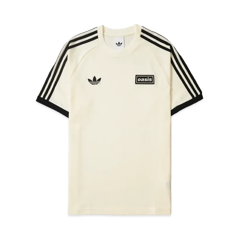 adidas x Oasis Tour 3-Stripes T-Shirt "Cream White"