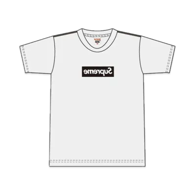 Supreme x COMME des GARCONS SHIRT Box Logo Tee "Black"