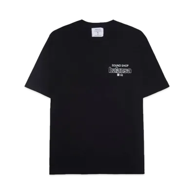SOUND SHOP balansa SSB LOGO S/S TEE "BLACK / WHITE"