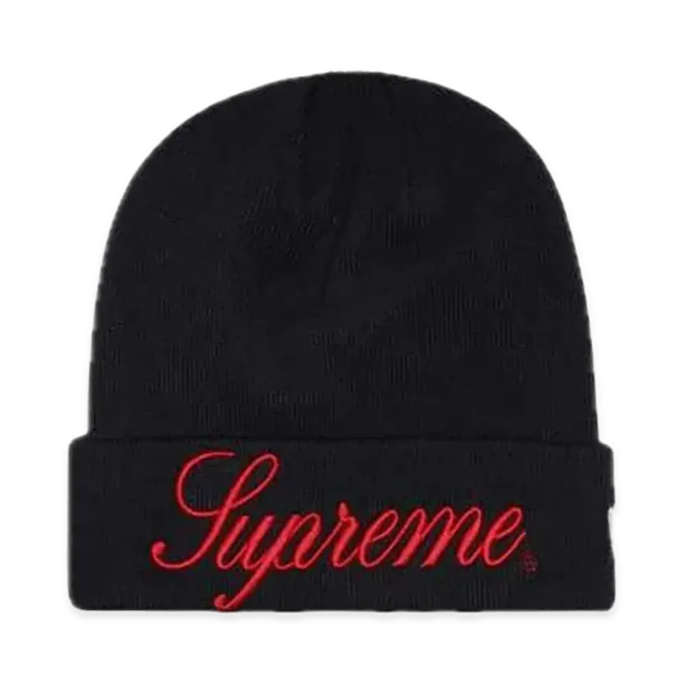 Supreme New Era Script Beanie "Navy"