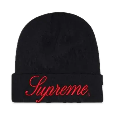 Supreme New Era Script Beanie "Navy"