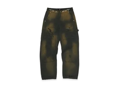 THUG CLUB TC Two Tone Washed Pants "Rust Black"