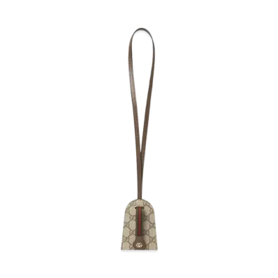 GUCCI Double G Small Key Case Supreme "Beige/Ebony"