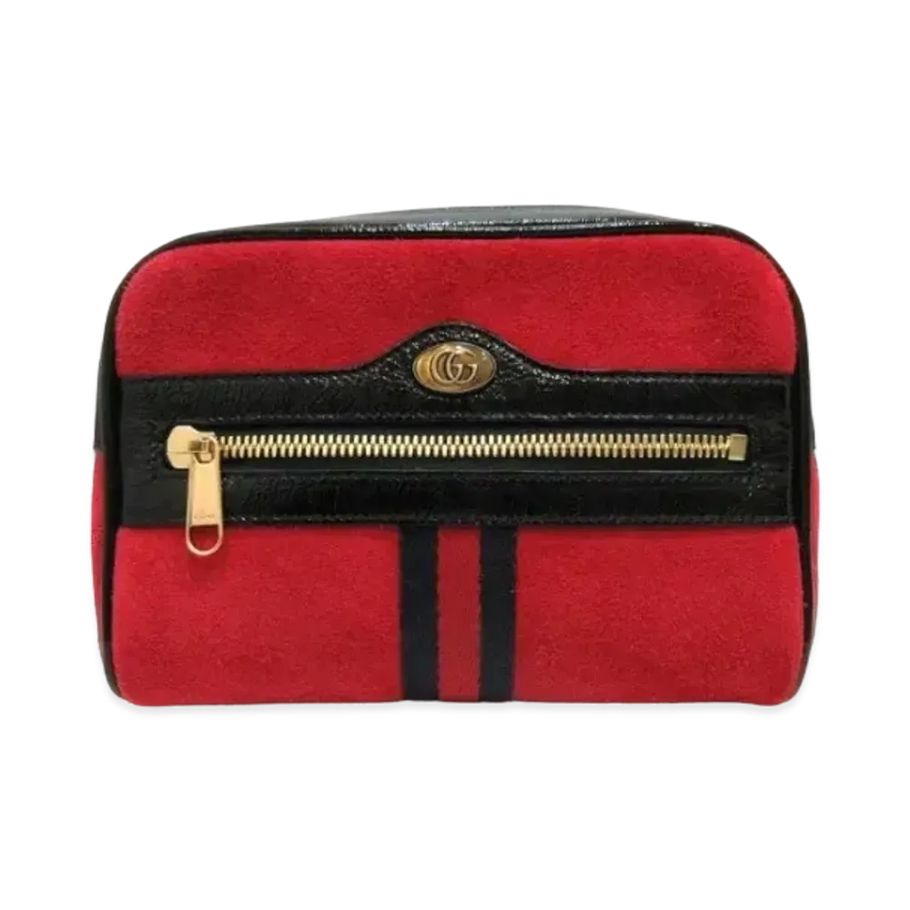 GUCCI GG Ophidia Sherry Line Suede "Red"