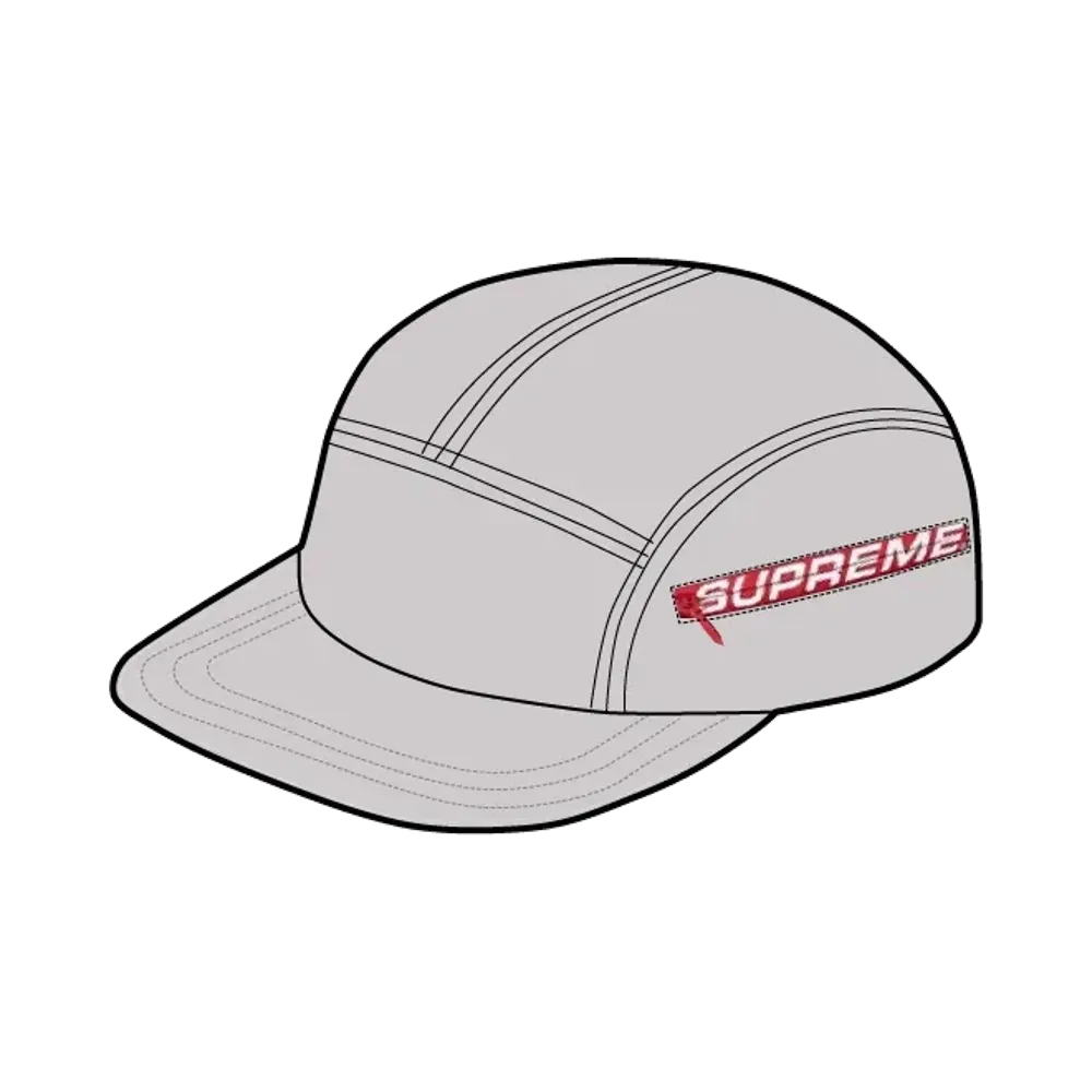 Supreme Side Zip Camp Cap "Grey"