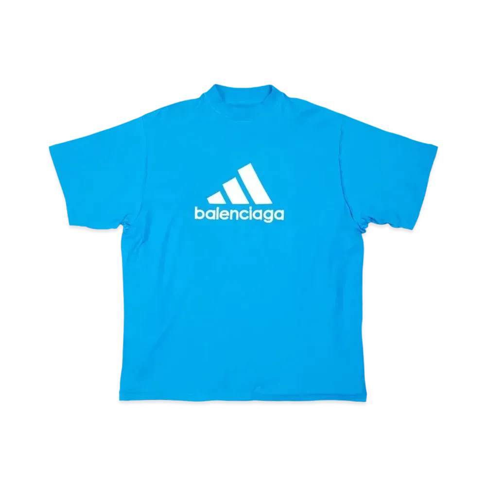 adidas BALENCIAGA Men's T-Shirt Oversized "Blue"