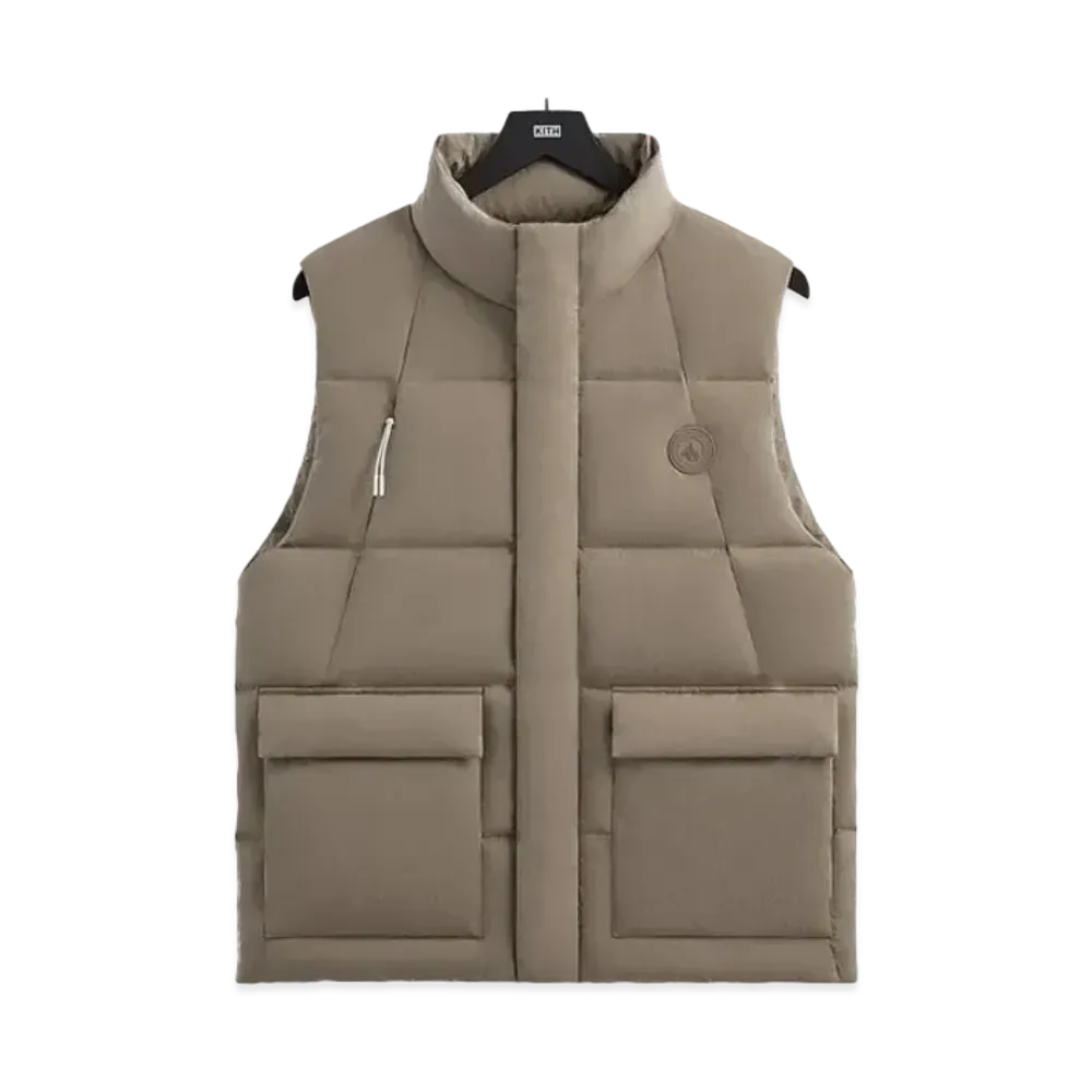 Kith Wrinkle Nylon Midi Vest "Canvas"