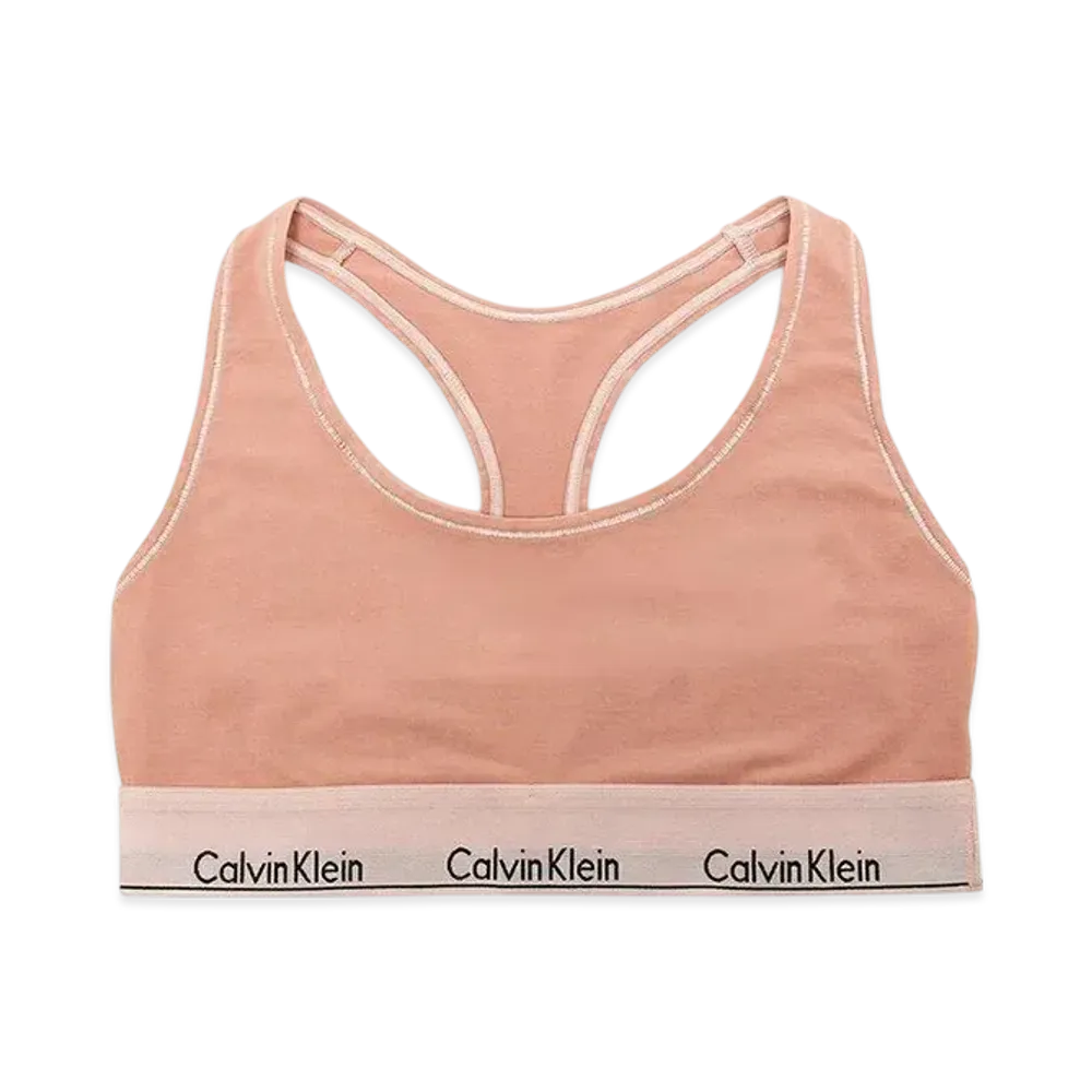 Calvin Klein Modern Cotton Naturals Mineral Dye Unlined Bralette "Pink"