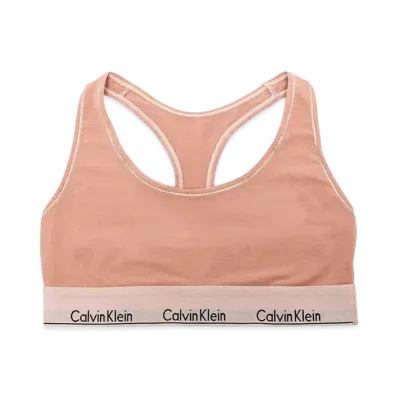 Calvin Klein Modern Cotton Naturals Mineral Dye Unlined Bralette "Pink"