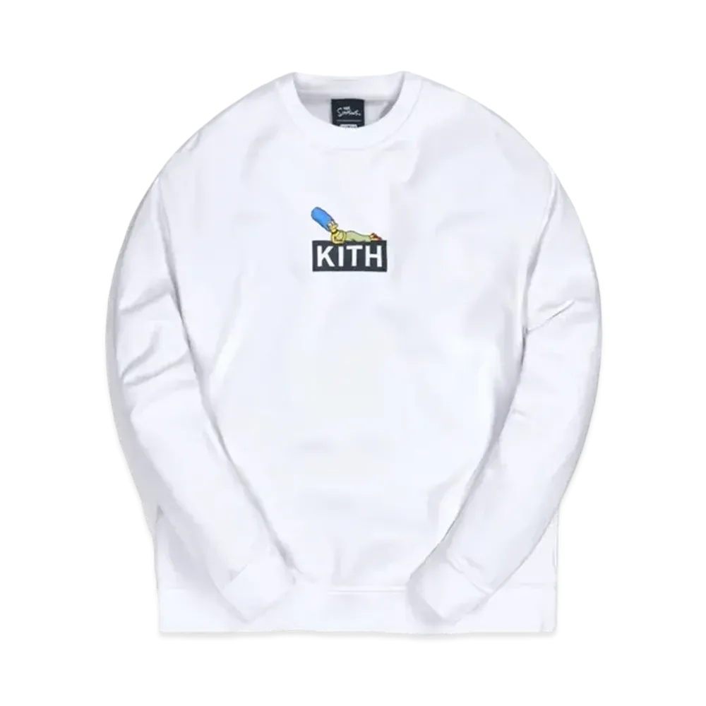 Kith The Simpsons Marge Box Logo Crewneck "White"