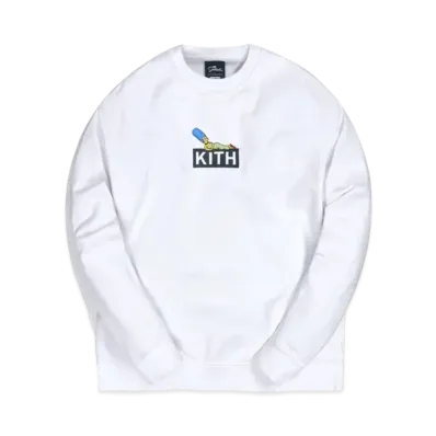 Kith The Simpsons Marge Box Logo Crewneck "White"