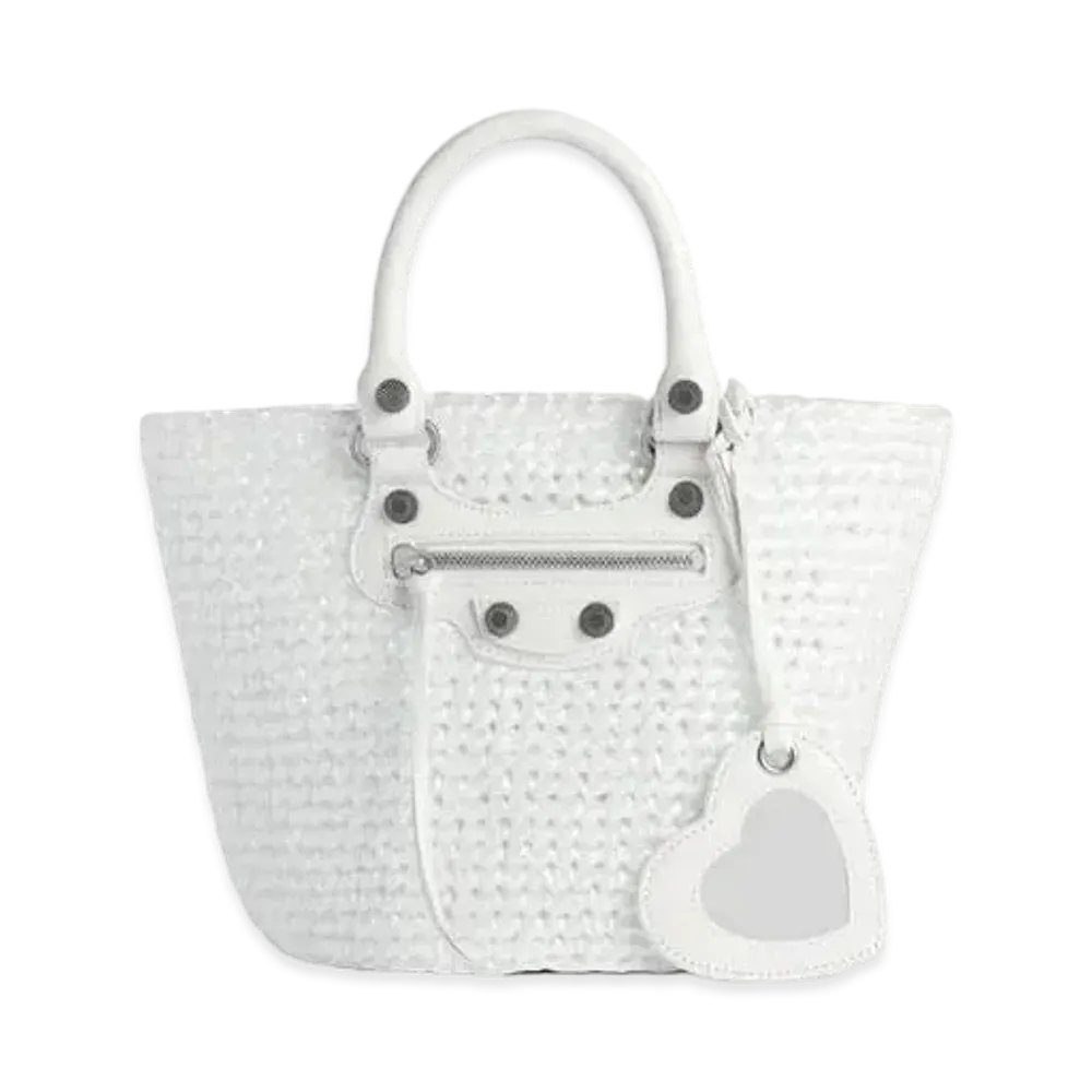 BALENCIAGA Le Cagole Small Panier "White"