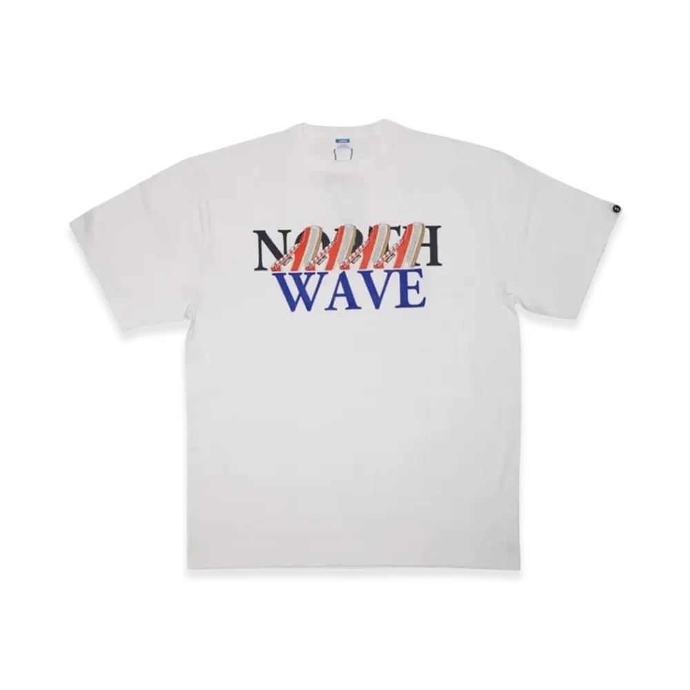 SAPEur x northwave Wave S/S Tee "Orange/White"