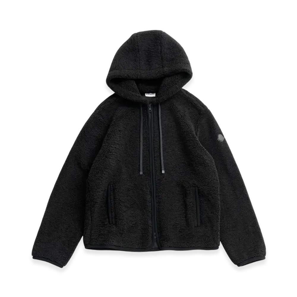 MONCLER x Ron Herman Zip Up Hoodie "Black"