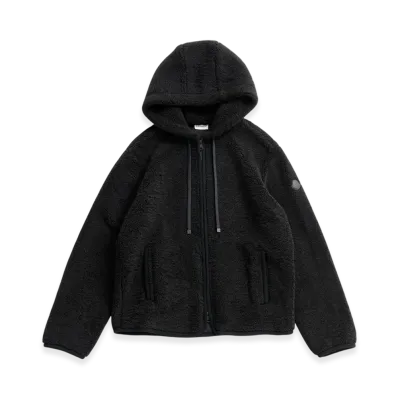 MONCLER x Ron Herman Zip Up Hoodie "Black"