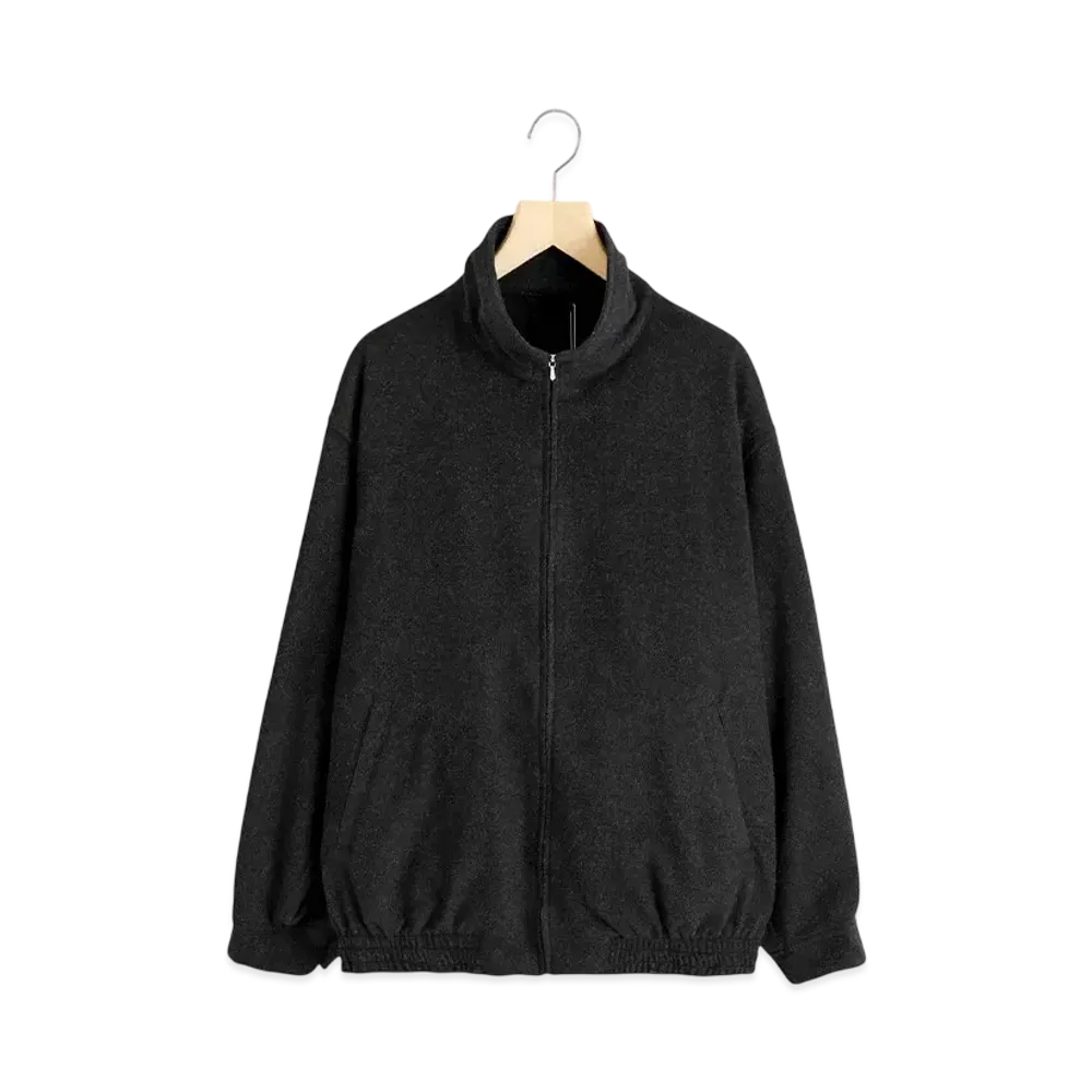 COMOLI Cashmere Track Jacket "Charcoal"