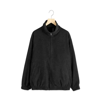 COMOLI Cashmere Track Jacket "Charcoal"