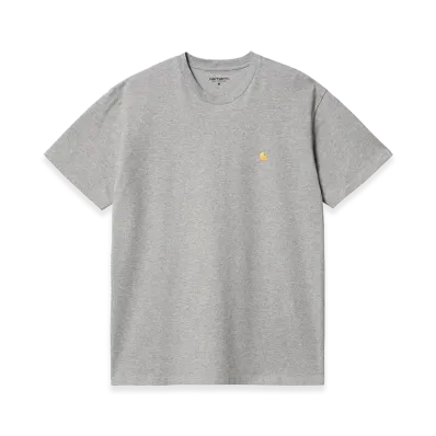 Carhartt WIP S/S Chase T-Shirt "Grey Heather/Gold"