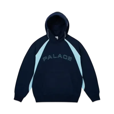 PALACE Piped Panel Hood "Ocean Blue"
