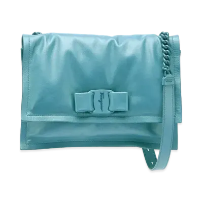 Salvatore Ferragamo Viva Bow Bag "Tyrone Turquoise"