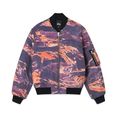 Stussy Tigris Canvas Bomber "Purple"