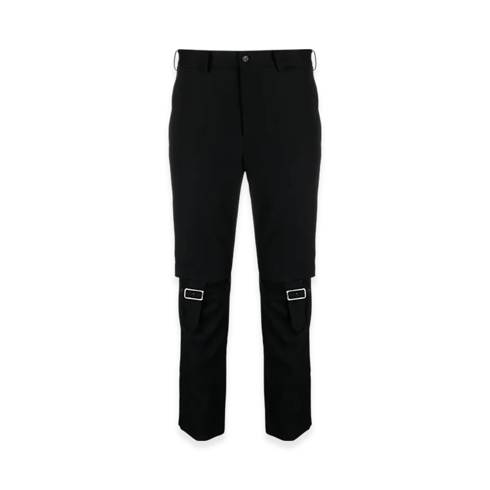BLACK COMME des GARCONS Cut-Out Skinny Pants "Black"