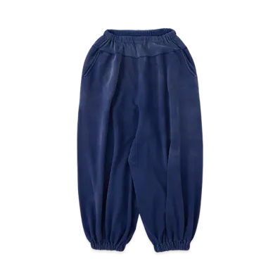 NICENESS Zoom Distressed Sweat Zouave Pants "Navy"