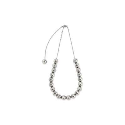 CHARLES & KEITH Metallic Beaded Necklace "Black"