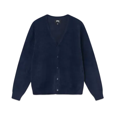 Stussy Shaggy Cardigan "Deep Navy"