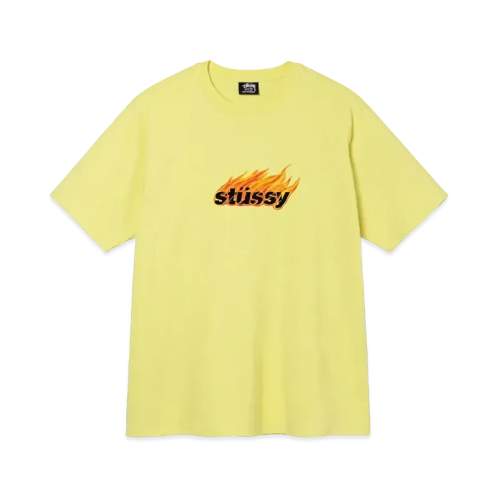 Stussy FLAMES TEE "Yellow"
