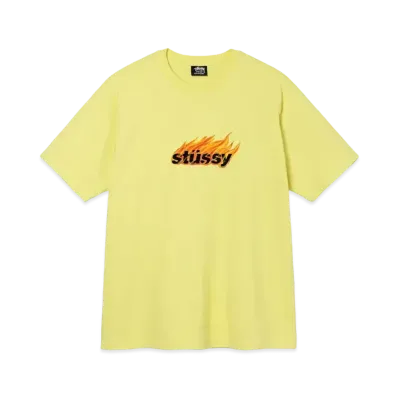 Stussy FLAMES TEE "Yellow"