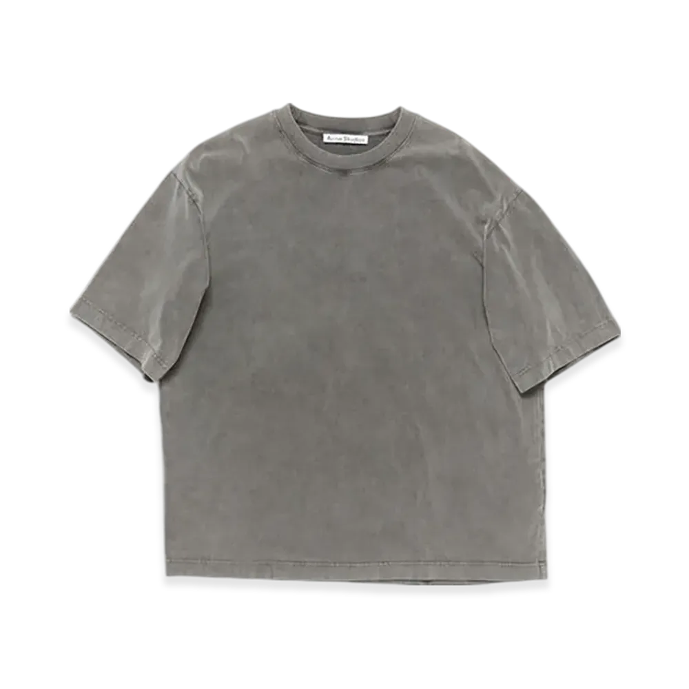 Acne Studios Crew Neck T-Shirt - Relaxed Fit "Faded Black"