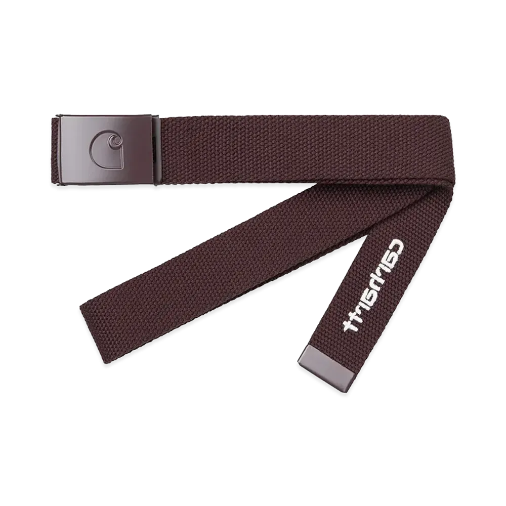 Carhartt WIP C-Logo Belt Tonal "Palisander/White"