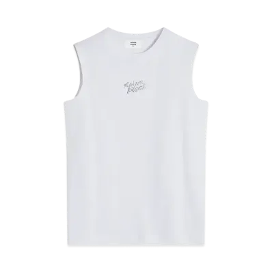 Maison Kitsune Metallic Tank Top "White"