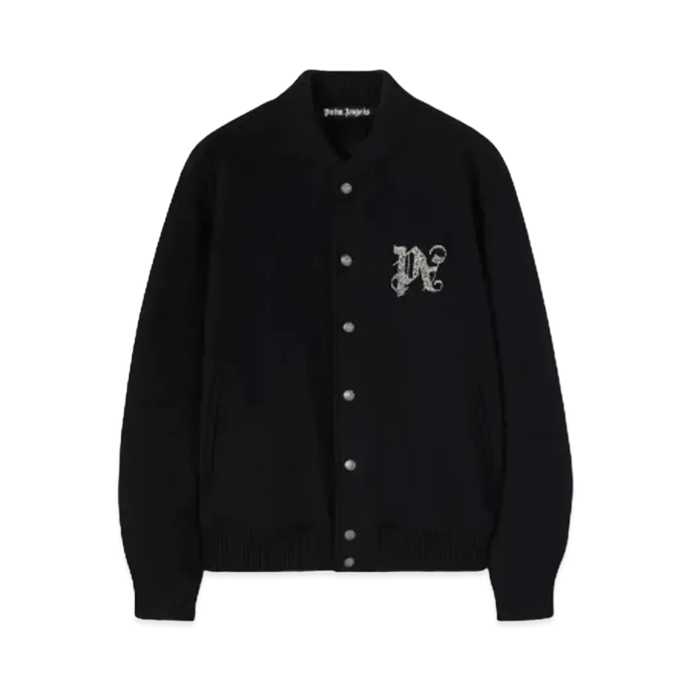 PALM ANGELS Monogram Varsity "Black "