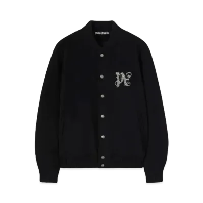 PALM ANGELS Monogram Varsity "Black "