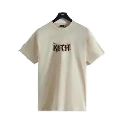 Kith Jacobean Logo Vintage Tee "Sandrift"