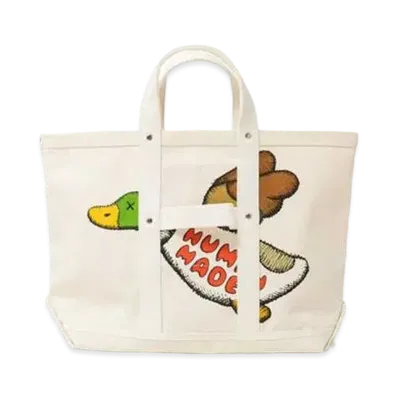 HUMAN MADE x KAWS TOTE BAG MEDIUM "White"