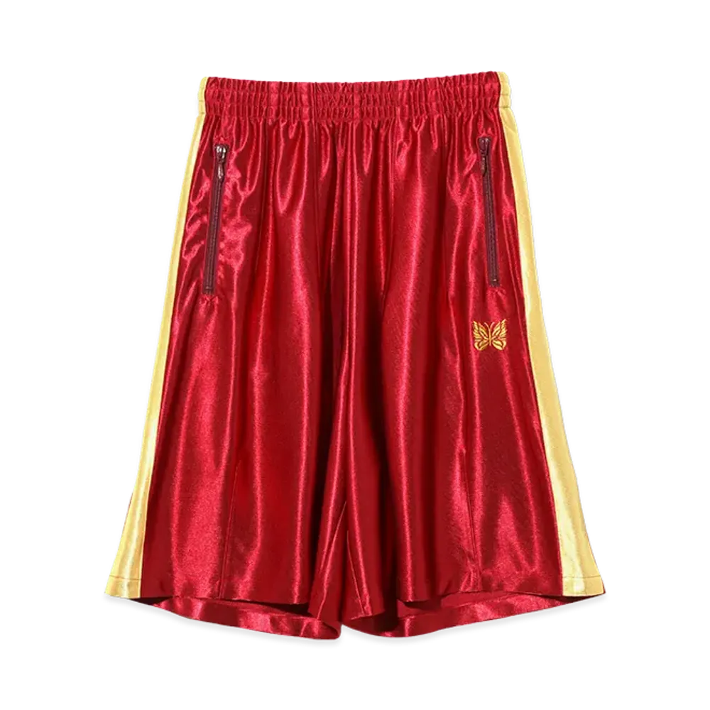 NEEDLES Side Line Track Short -Tricot Sateen "Red"