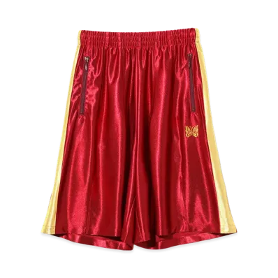 NEEDLES Side Line Track Short -Tricot Sateen "Red"