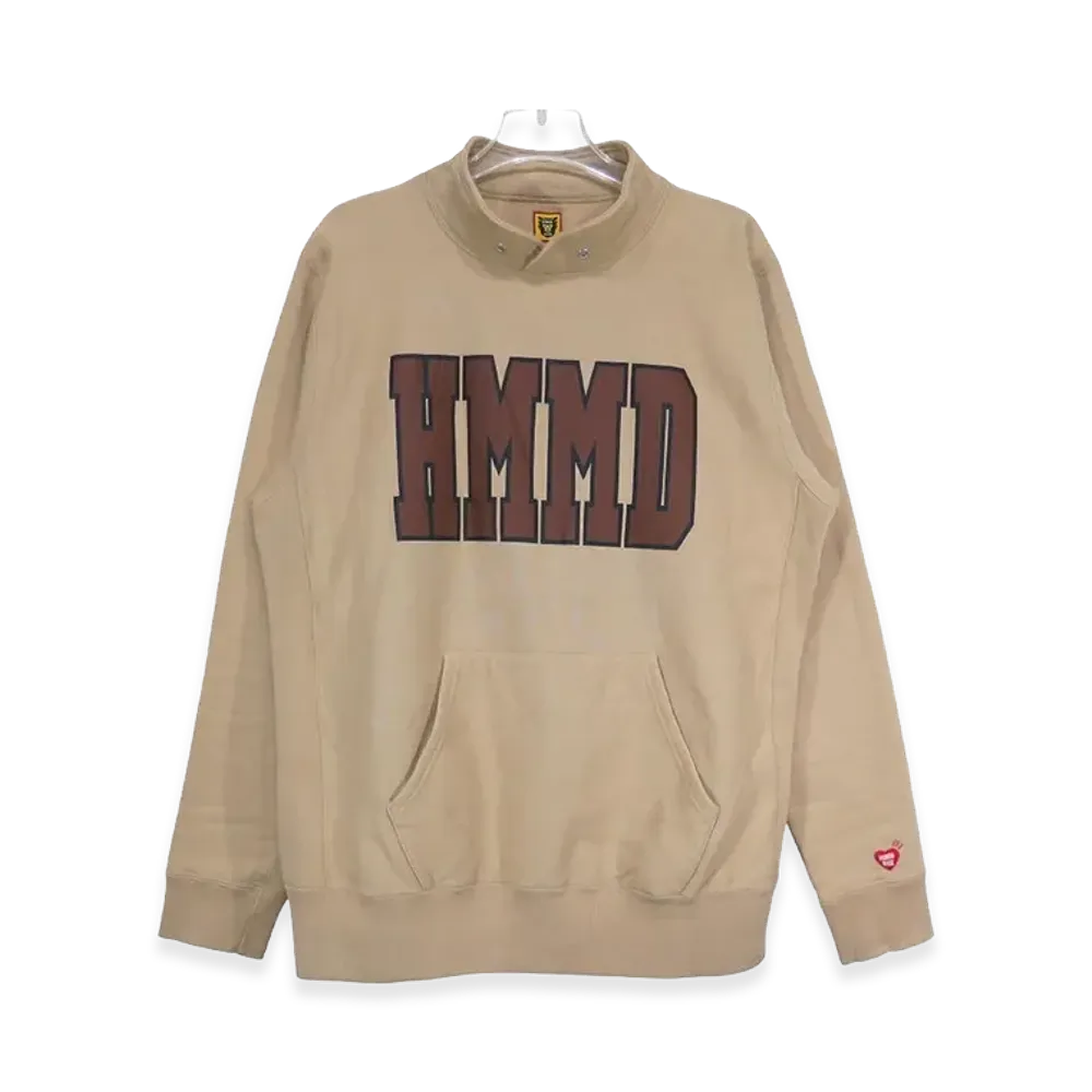 HUMAN MADE STAND COLLAR SWEATSHIRT "Beige"
