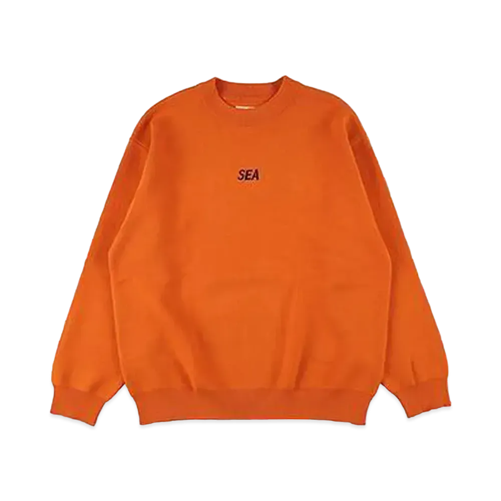 WIND AND SEA Cotton Cashmere Knit "Deep Orange"