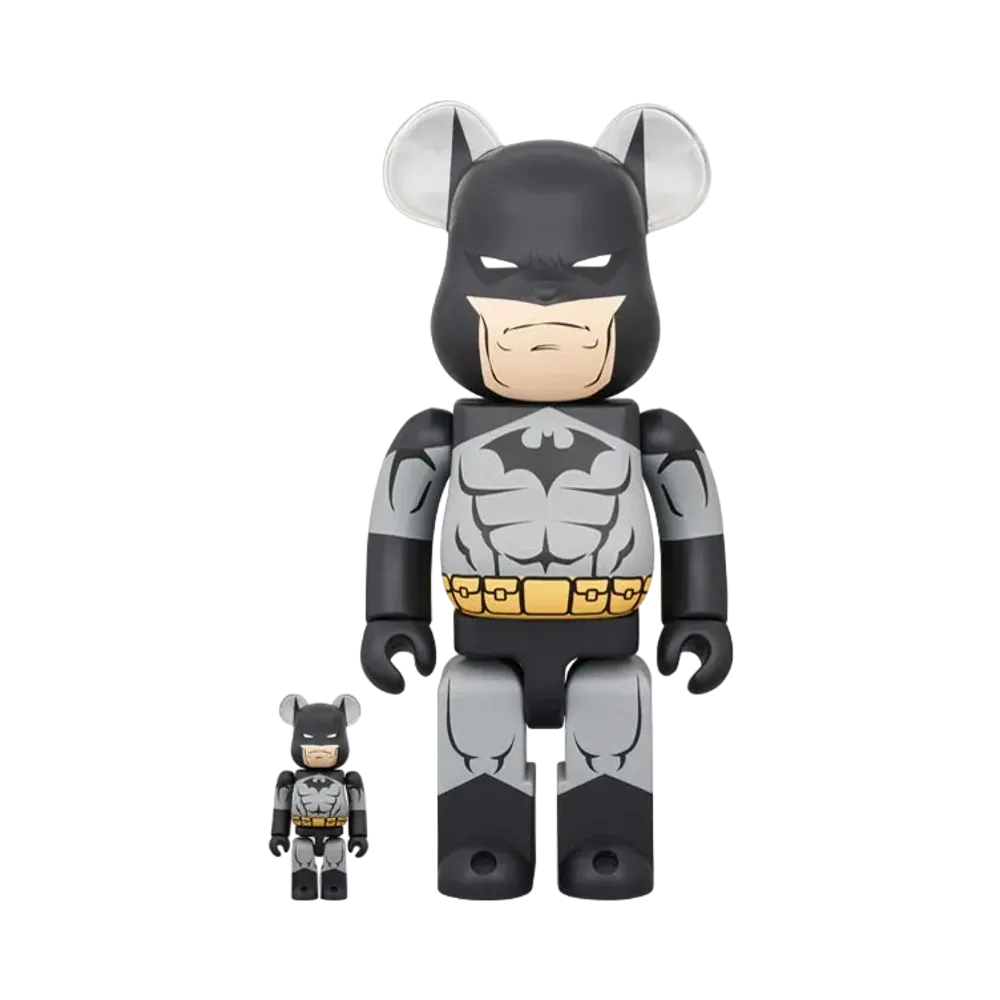 MEDICOM TOY "BEARBRICK" -BATMAN:HUSH- BATMAN (BATMAN:HUSH BLACK Ver.)100% & 400%